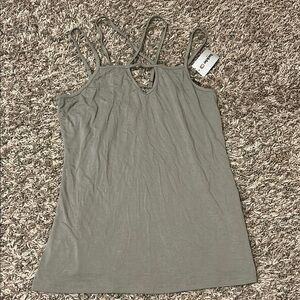 Gray Spaghetti Strap Top